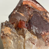 Self-Standing Ishuko Red Phantom Quartz, Hematite included Quartz from the Northern Province of Zambia