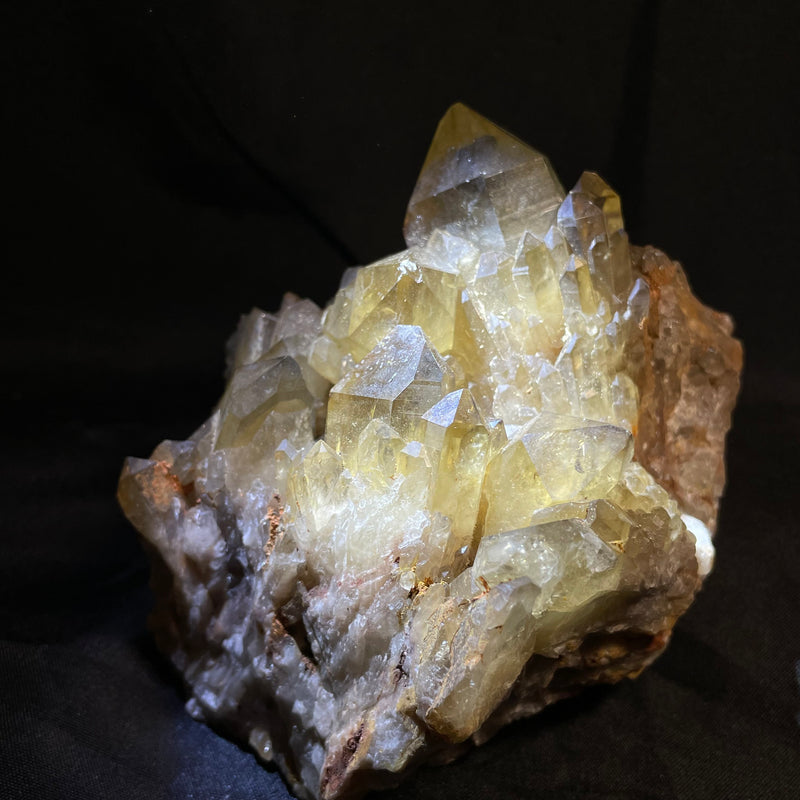 Self-Standing Golden Kundalini Quartz Citrine, Democratic Republic of Congo, Lwena, Congo Citrine