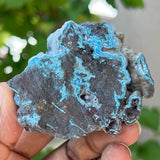 Blue Botryoidal Shattuckite, Mesopotamia Copper Valley, Kunene, Namibia, African Mineral Specimen