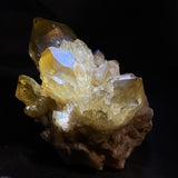 Self-Standing Golden Kundalini Quartz Citrine, Democratic Republic of Congo, Lwena, Congo Citrine