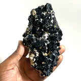 3.738 kg 6 piece Black Tourmaline with Smoky Quartz Flat from Erongo Mountain, Erongo Region, Namibia