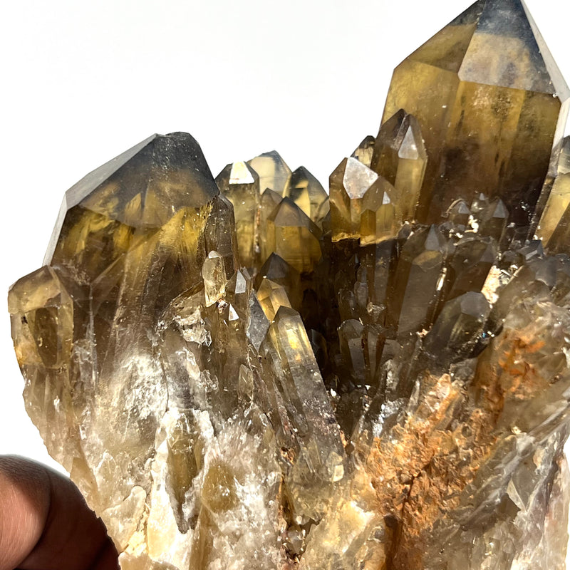 Self-Standing Golden Kundalini Quartz Citrine, Democratic Republic of Congo, Lwena, Congo Citrine