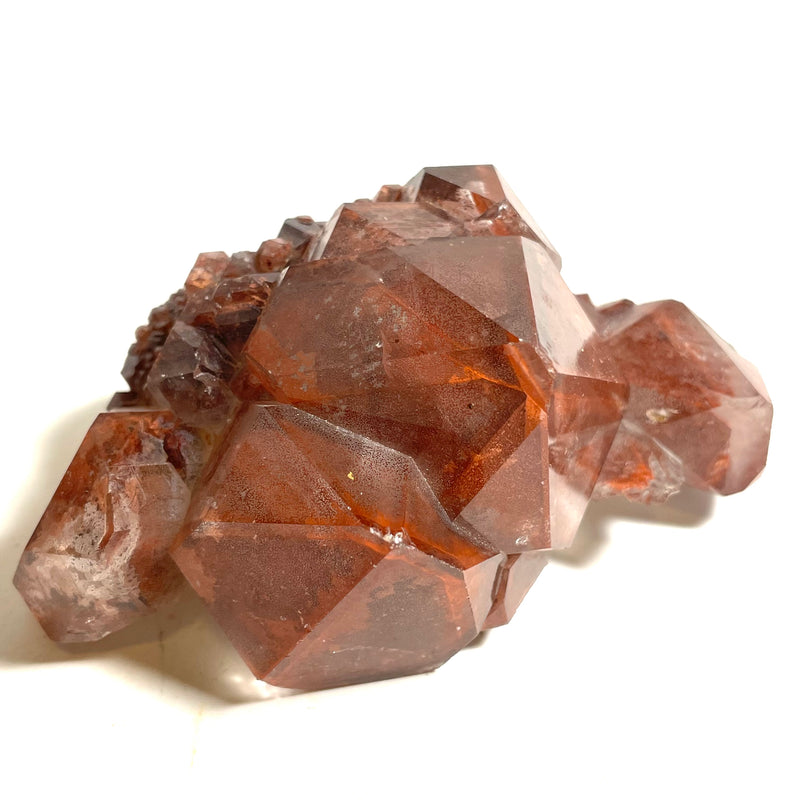 Top-Shelf Ishuko Red Phantom Quartz, Hematite included Quartz from the Northern Province of Zambia