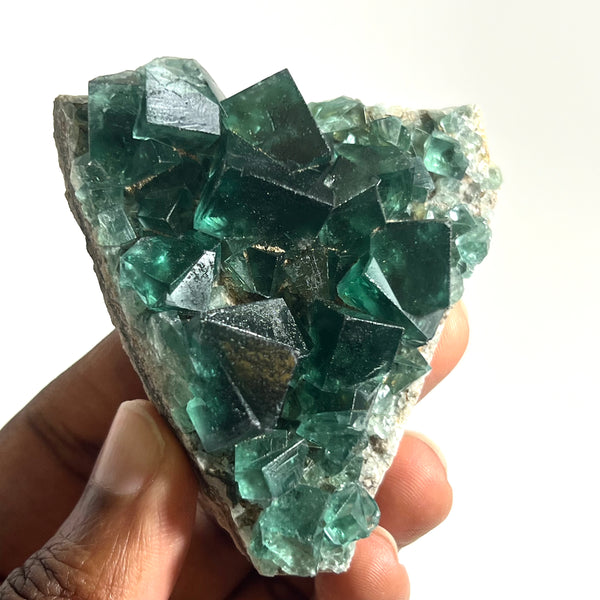 UK Fluorite from the Greedy Hog Pocket, Diana Maria Mine, Frosterley, Weardale, Co. Durham, England, Cubic Fluorite