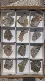 Harledote Brandberg Quartz flat 12 pieces from Goboboseb Mountains, Erongo Region, Namibia