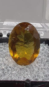 Faceted Citrine Gemstone from Mansa, Luapula, Zambia