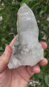 Ajoite in Quartz from Messina Mine, Shaft #5, South Africa with Piemontite and Epidote