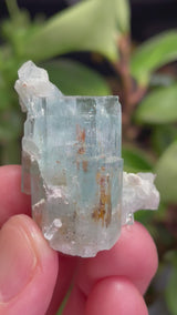 Aquamarine Specimen Cluster with Feldspar from Erongo Mountain, Erongo Region, Namibia