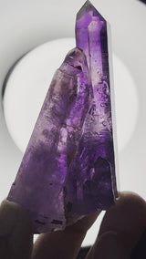 Top Shelf Brandberg Quartz with Enhydro Bubble and Phantom from Gobogobos, Erongo Region, Namibia