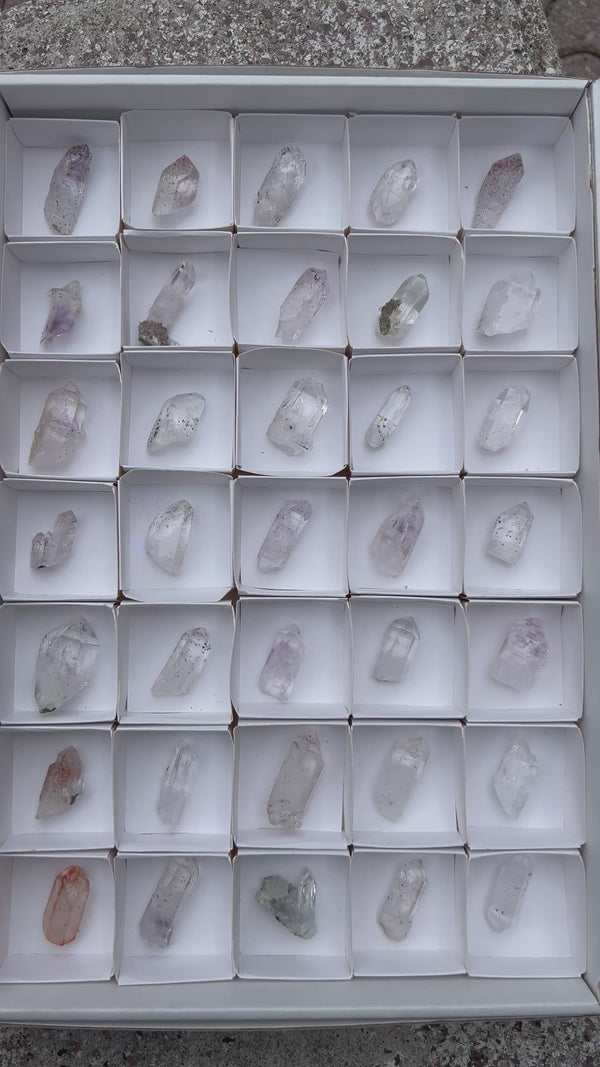 Brandberg Quartz Wholesale Flat from the Streep Mine, Goboboseb, Erongo Region, Namibia