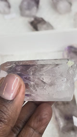 Brandberg Enhydro Amethyst Quartz with perfect termination | Streep Mine, Goboboseb Mountains, Erongo Region, Namibia