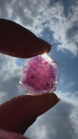 Pink Liddicoatite Slice, Rare Tourmaline from Antsirabe, Madagascar (video)