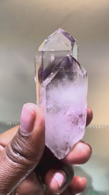 Brandberg Amethyst Quartz Twin Sceptre | Streep Mine, Goboboseb Mountain, Erongo Region, Namibia