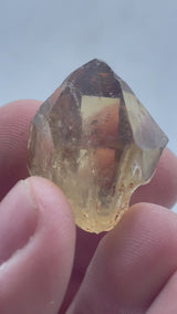 864g Wholesale Flat of Kundalini Citrine Crystals, 36 Pieces, Kundalini Quartz, Democratic Republic of Congo