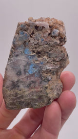 Papagoite on Quartz polished Specimen, Messina, Limpopo Province, South Africa