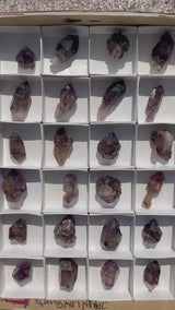 Shangaan Amethyst Wholesale Flat 24 pieces from the Chibuku mine, Zimbabwe