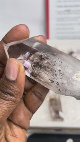 Brandberg Enhydro Amethyst Quartz with perfect Faces and Termination | Streep Mine, Goboboseb Mountains, Erongo Region, Namibia