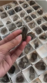 Brandberg Smoky Quartz Wholesale Flat, 96  pieces, Goboboseb, Brandberg Area, Erongo Region Namibia