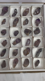 Shangaan Amethyst Wholesale Flat, 24 Pieces from the Chibuku Mine, Zimbabwe