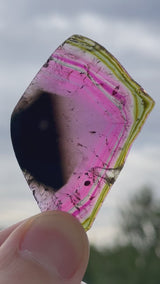 Liddicoatite Tourmaline Slice from Madagascar