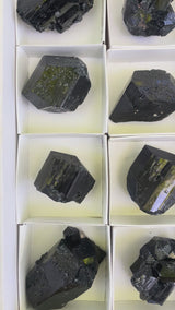 24 Piece Black Tourmaline Wholesale Flat Schorl | Erongo Mountains, Namibia