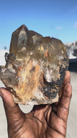 Kundalini Citrine Cluster | Luena, Katanga, Democratic Republic of Congo