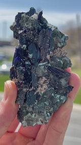 Azurite from Tsumeb Mine, Oshikoto Region, Namibia