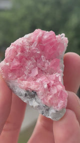 Rhodochrosite on Quartz from the Sweet Home mine, Alma, Colorado, USA