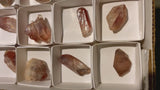 796g Lot of 54 Ishuko Red Phantom Quartz, Hematite included Quartz from the Central Province of Zambia