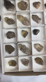 35-piece Kundalini Citrine Flat | Luena, Katanga, Democratic Republic of Congo