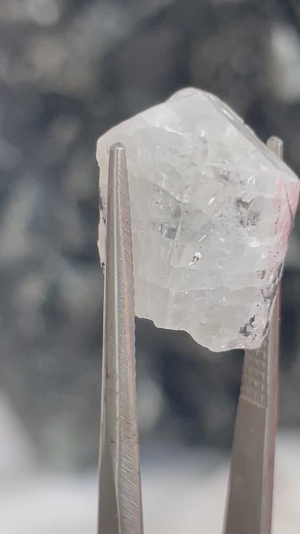 Phenakite with black tourmaline from Okuta-Didan Mine, Jos Plateau, Nigeria