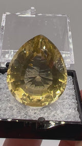 Faceted Citrine Gemstone from Mansa, Luapula, Zambia