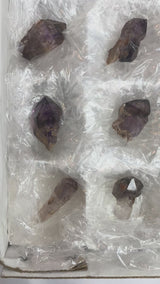 Shangaan Amethyst Wholesale Flat 35 pieces from the Chibuku mine, Zimbabwe