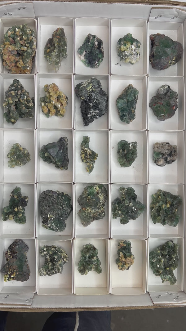 Fluorite and Muscovite Wholesale Flat from the the Erongo Mountain, Erongo Region, Namibia