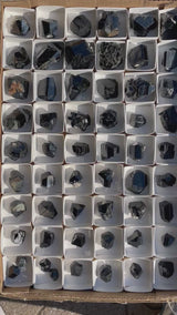 Black Tourmaline Flat 56 pieces from Namibia