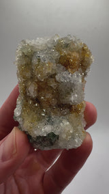 UK Fluorite with Quartz from the Druzy Dreams Pocket, Rogerley Mine, England