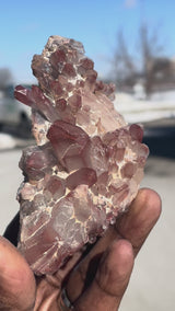 Ishuko Red Phantom Quartz Cluster | Central Province, Zambia