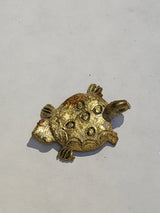 Five Baule Bronze Pendants, Two fish, Crocodile, Scorption and Turtle, Lost Wax from Ivory Coast