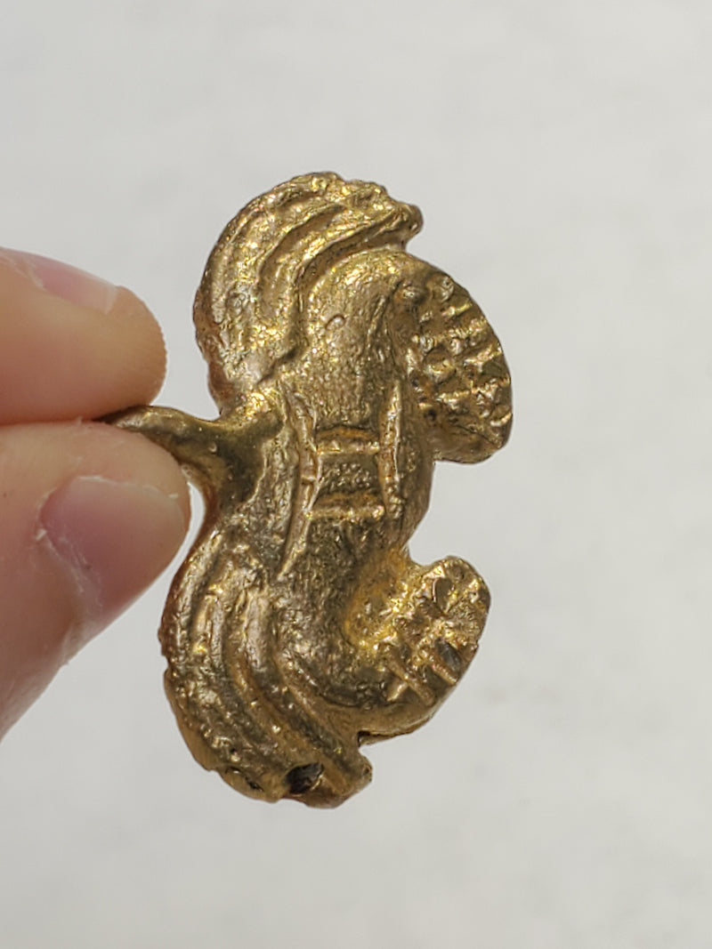Copy of Five Baule Bronze Crab Pendants, Lost Wax Pendants from Ivory Coast