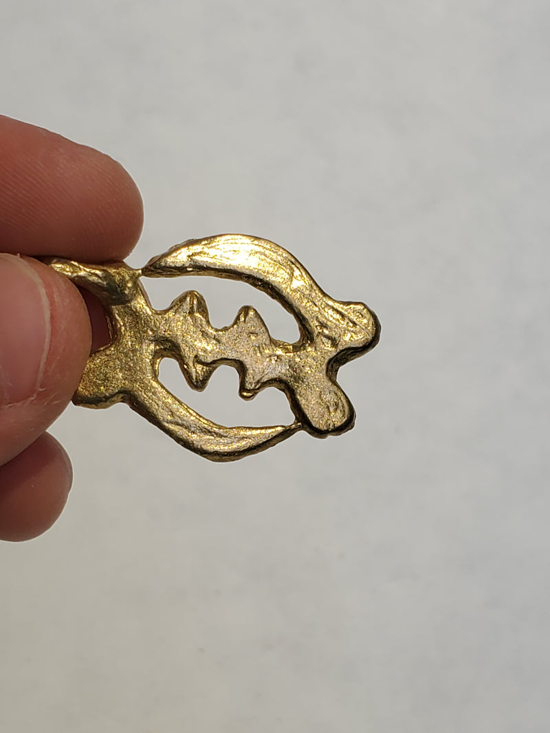 Five Baule Bronze Miscellaneous Pendants, Lost Wax Pendants from Ivory Coast