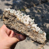 646g Brandberg Fluorite with milky quartz on feldspar matrix from the Brandberg Mountain