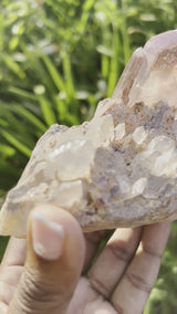 Gorgeous Self-Standing Ishuko Red Phantom Quartz, Hematite included Quartz from the Central Province of Zambia