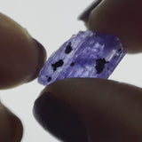 3 Pack of Tanzanite Pleochroic Crystals, Pink/Lavendar, Blue/Yellow 2.93g, Meralani Hills, Tanzania