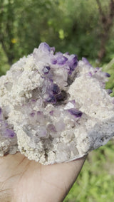 Brandberg Quartz Crystal Purple Cluster From Namibia