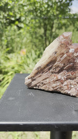Huge Gorgeous Self-Standing Ishuko Red Phantom Quartz, Hematite included Quartz from the Central Province of Zambia