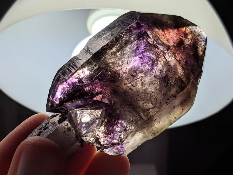 7.4 cm 78.23 grams Shangaan Amethyst Enhydro from Chibuku Mine, Zimbabwe