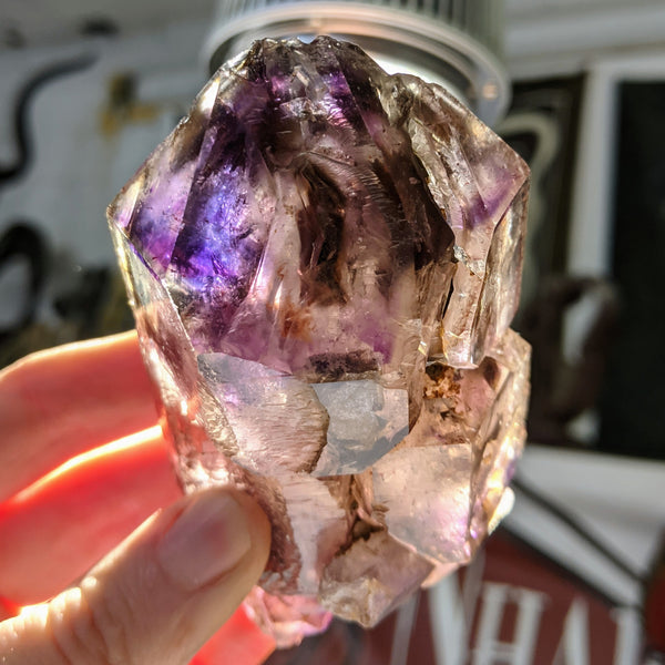 Gorgeous Shangaan Smoky Amethyst Scepter, 256 grams, Chibuku Mine, Zimbabwe