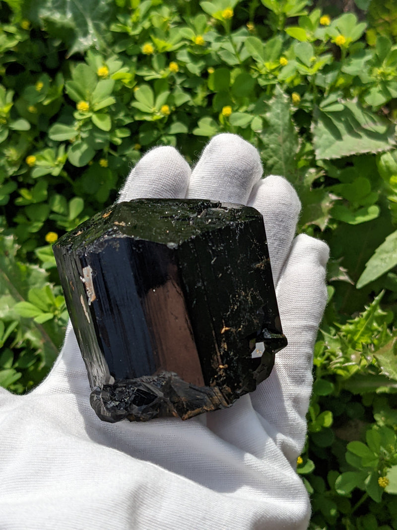 Self Standing Black Tourmaline Crystal, from Erongo Mountain, Erongo Region, Namibia