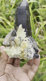 Gorgeous Self-Standing Smokey Quartz with Hyalite, Erongo Mountain, Erongo Region, Namibia