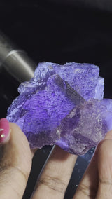 Deep Purple Fluorite, Lead Hill, Cave in Rock, Sun-District, Hardin Co., Illinois